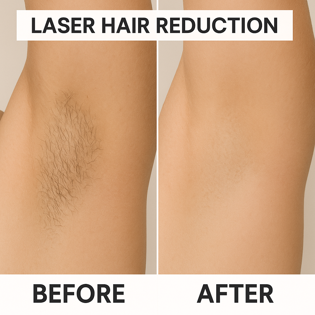 Laser hair reduction results in comparison